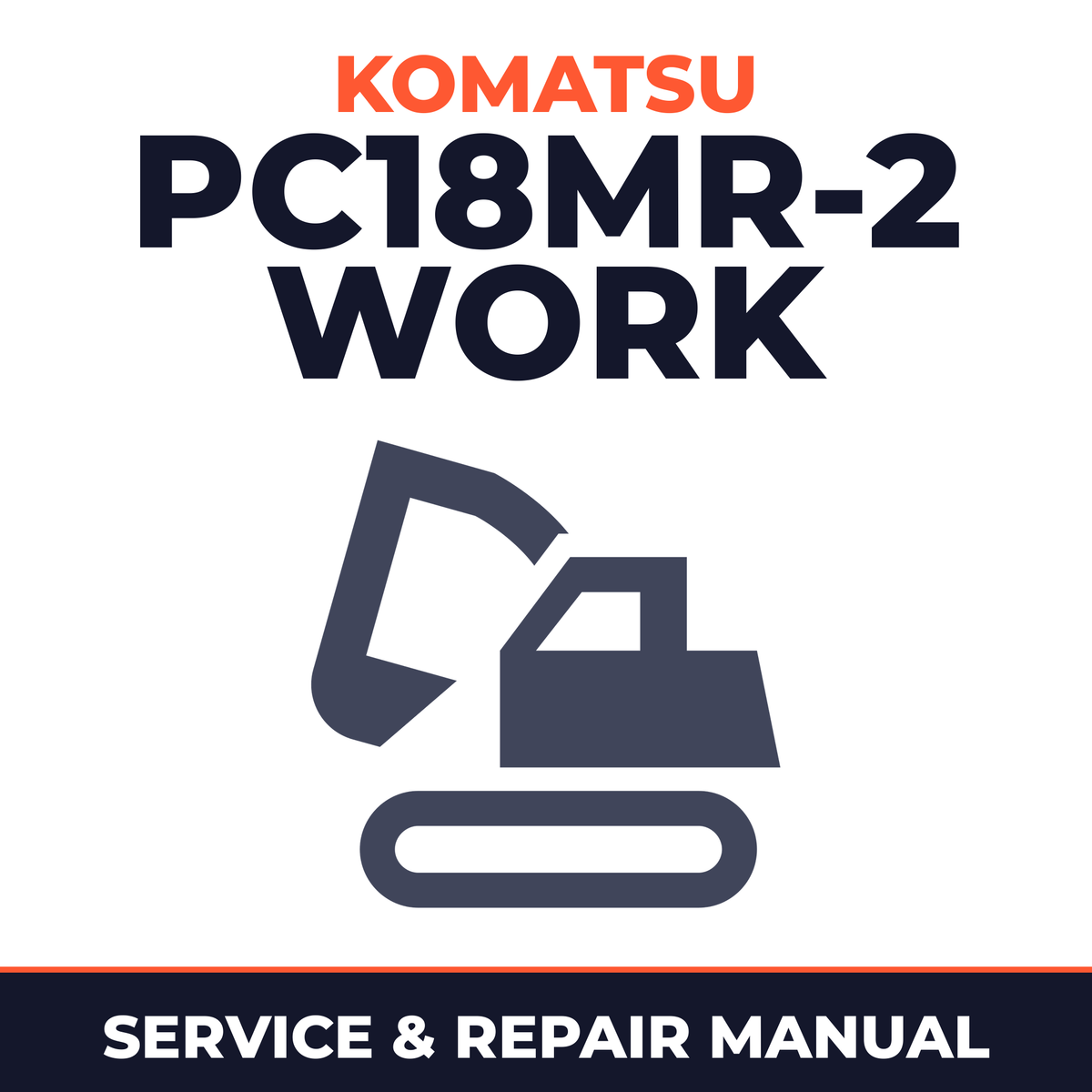 Komatsu PC18MR-2 work shop manual. s/n 15001 and up