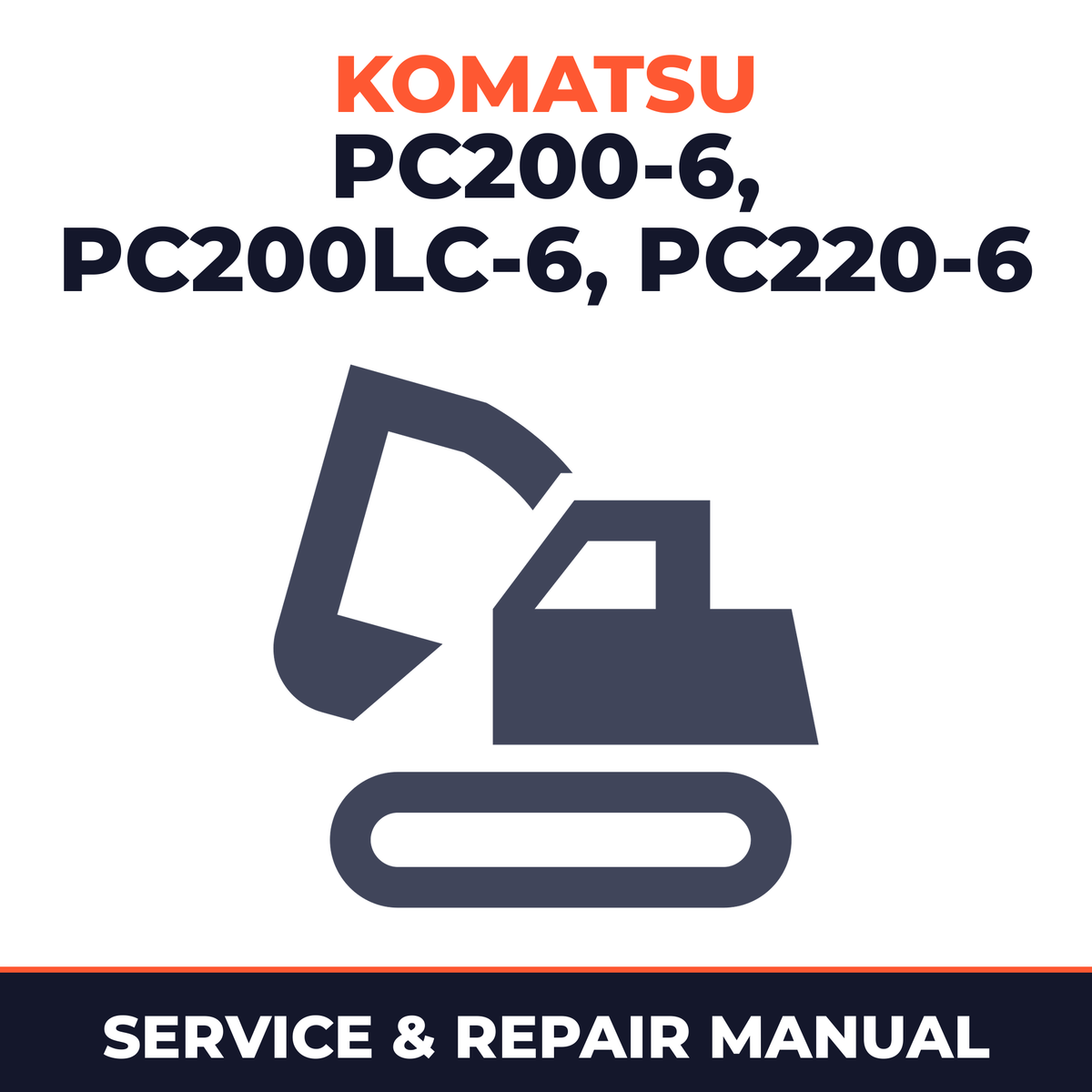 Komatsu PC200-6,PC200LC-6,PC220-6 and PC200LC-6 shop manual