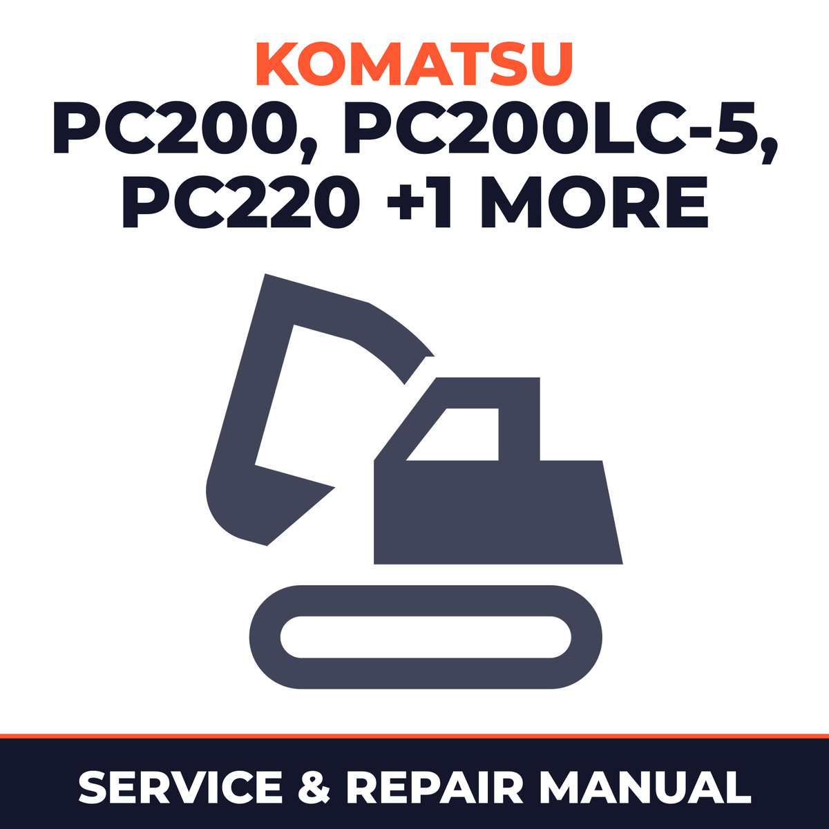 KOMATSU PC200,PC200LC-5,PC200,PC200LC-5 MIGHTY,PC220,PC220LC-5 Hydraulic Excavator Service Repair Shop Manual