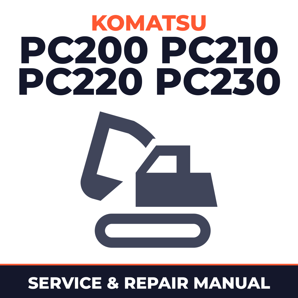 KOMATSU PC200 PC210 PC220 PC230 Workshop Repair Manual 2002 ONWARD