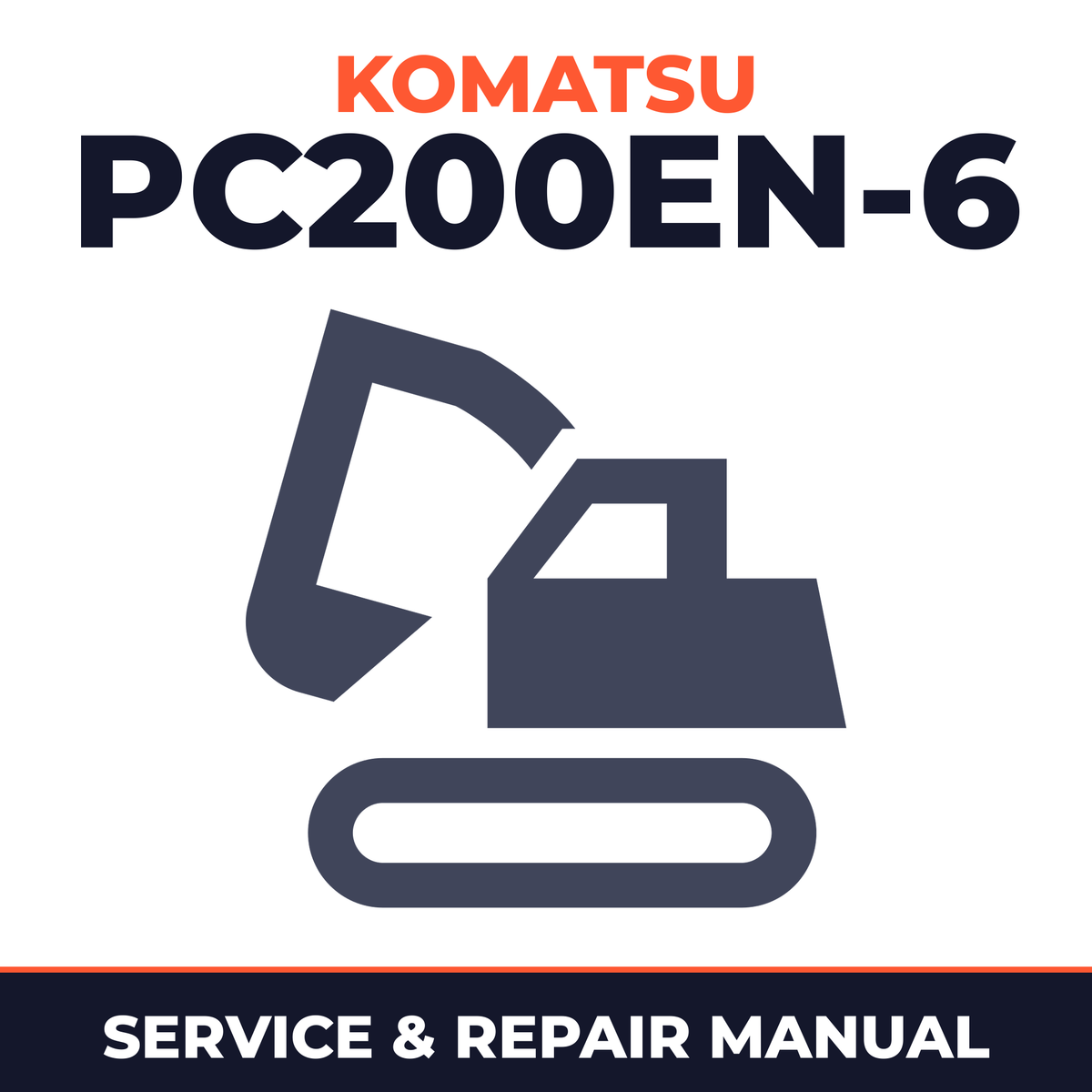 Komatsu PC200EN-6 Excavator Workshop Repair Service Manual