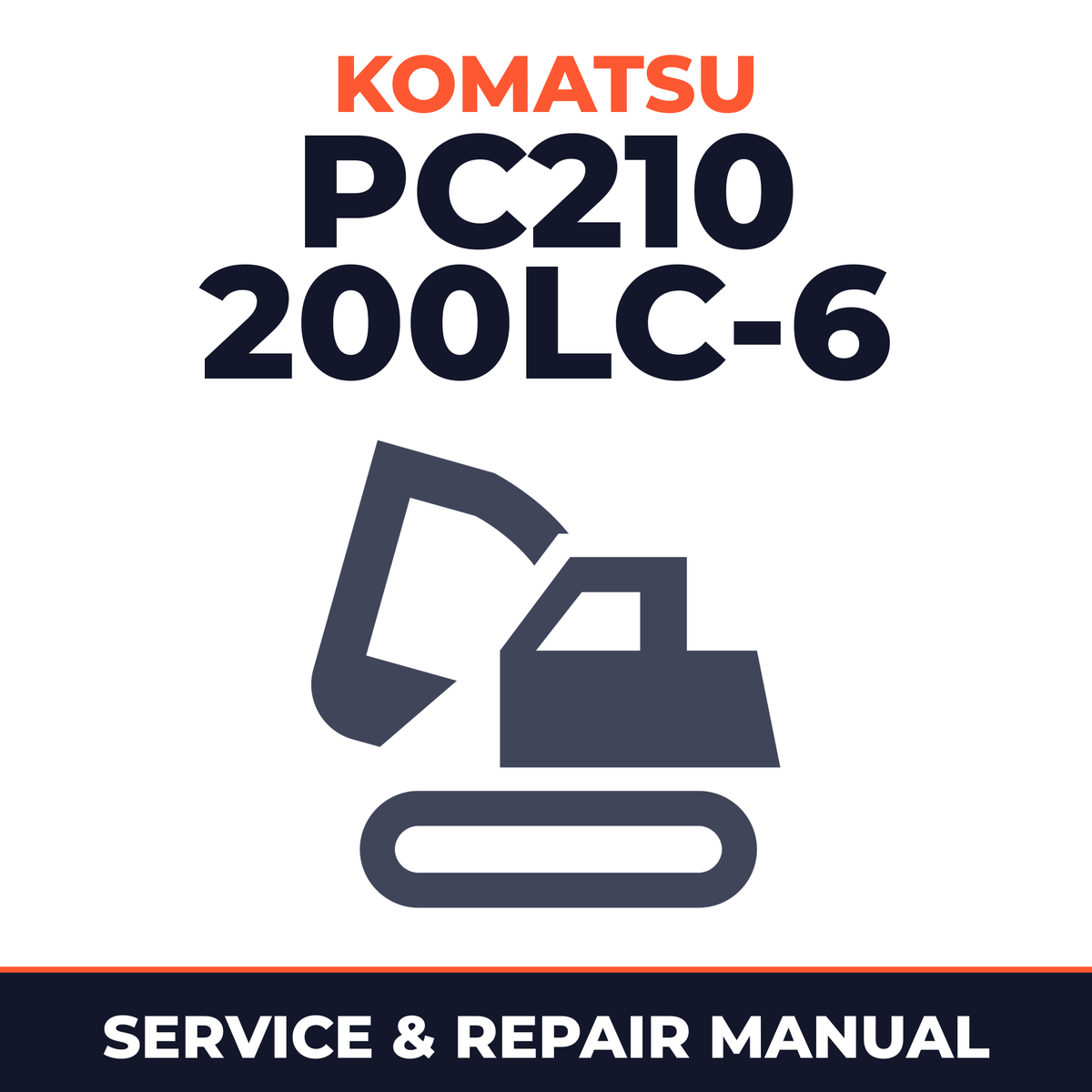 Komatsu PC210 200LC-6 STD Serial 30980 and up Workshop Manual