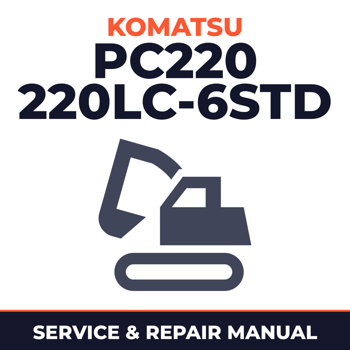 Komatsu PC220 220LC-6STD Serial 52852 and up Workshop Manual