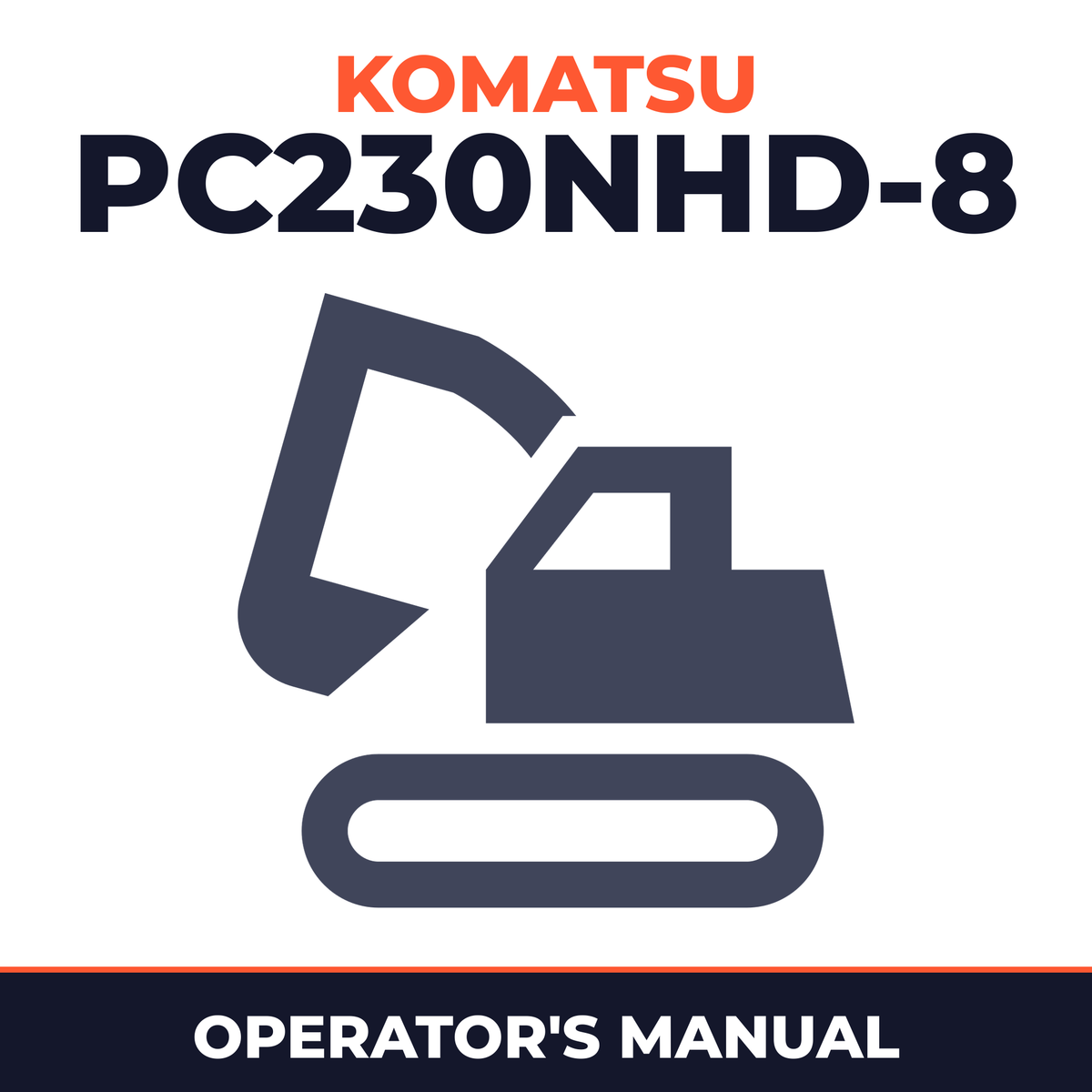 KOMATSU PC230NHD-8 Operation & Maintenance Manual
