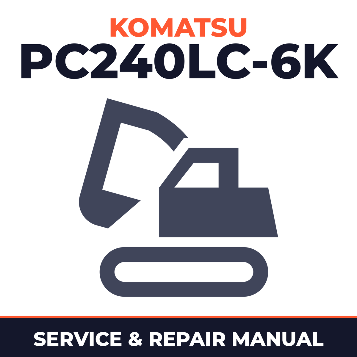 KOMATSU PC240LC-6K SN K32001 and up Service Manual