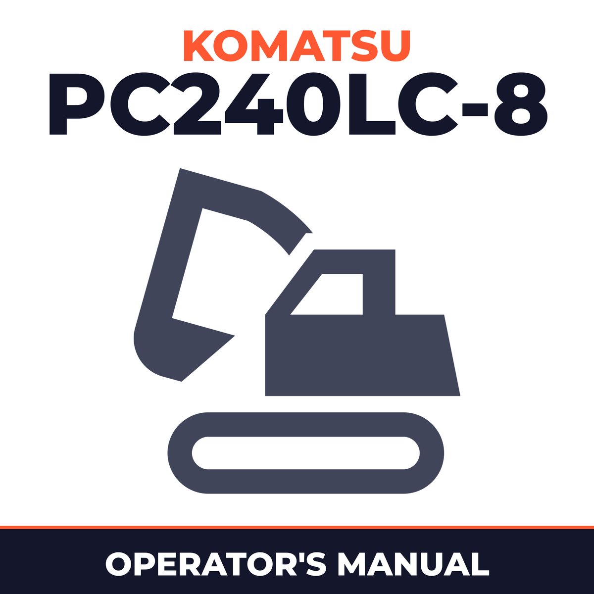 KOMATSU PC240LC-8 Operation & Maintenance Manual
