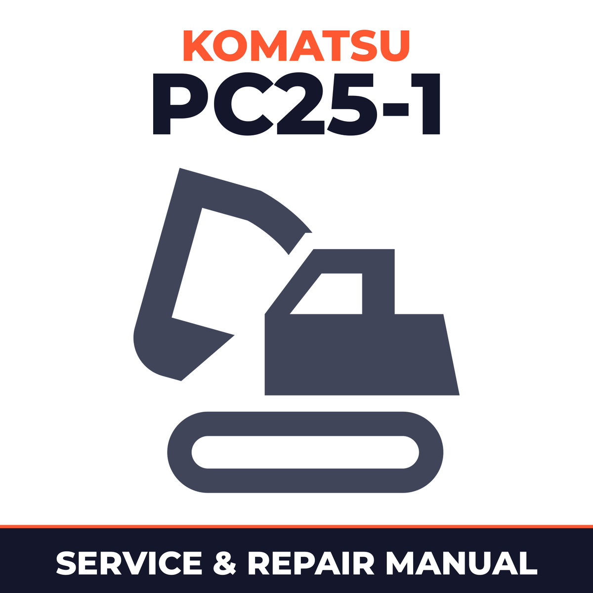 Komatsu PC25-1 Repair Service Manual