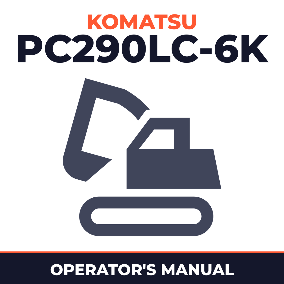 KOMATSU PC290LC-6K Operation & Maintenance Manual