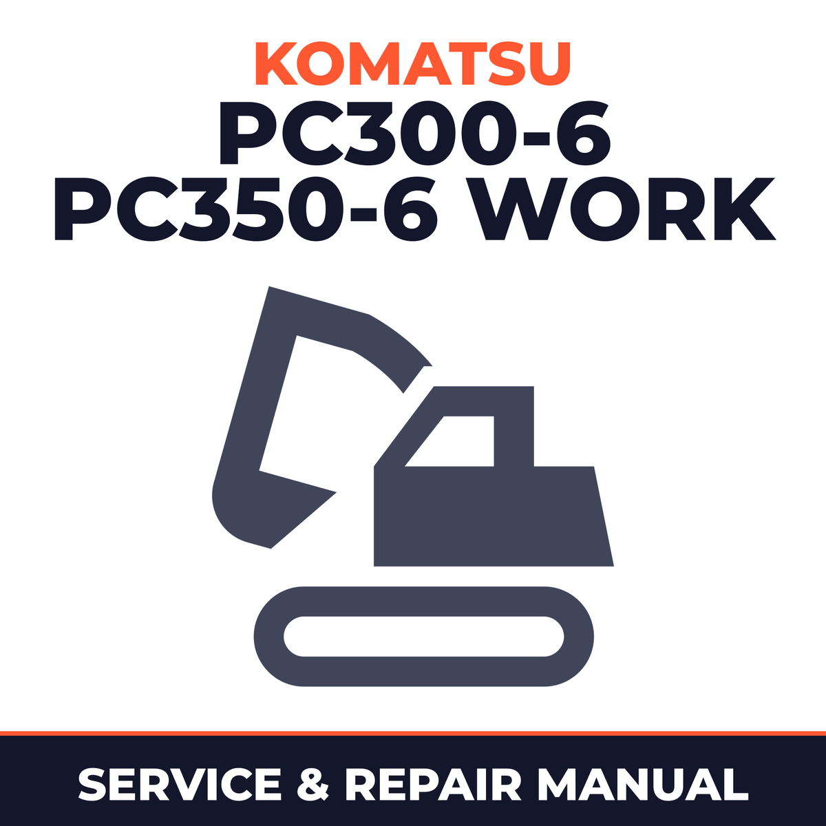 Komatsu PC300-6,PC350-6 work shop manual