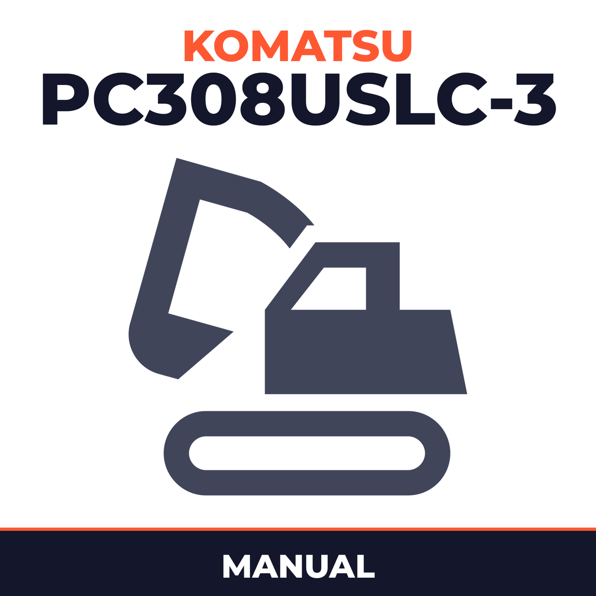 Komatsu PC308USLC-3 Excavator Manual