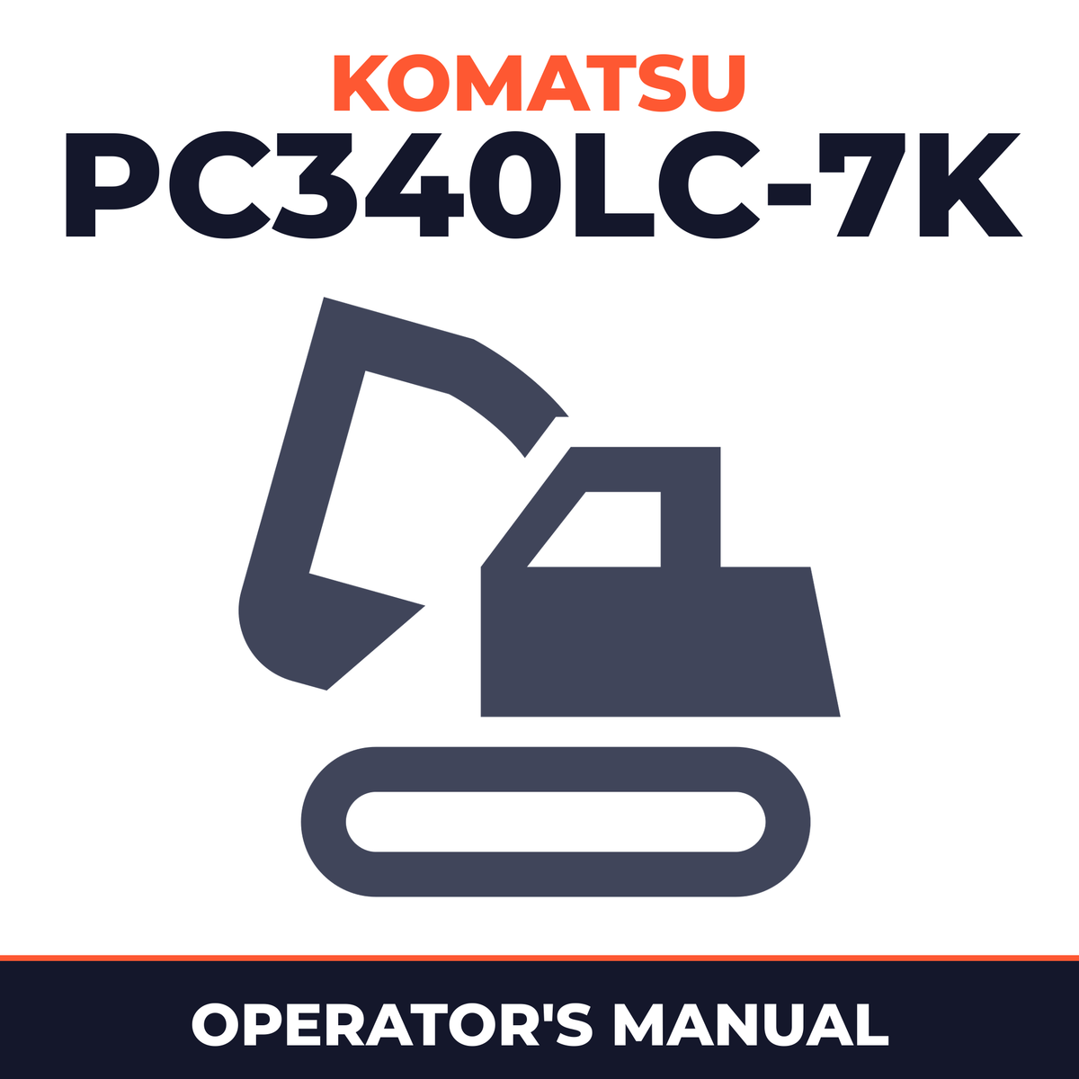 KOMATSU PC340LC-7K Operation & Maintenance Manual