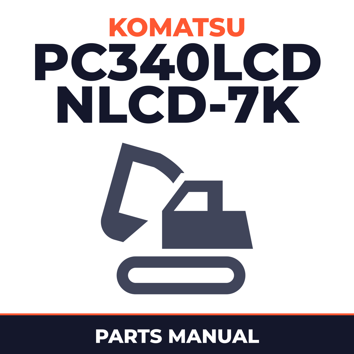 KOMATSU PC340LCD, NLCD-7K Parts Catalogue Manual