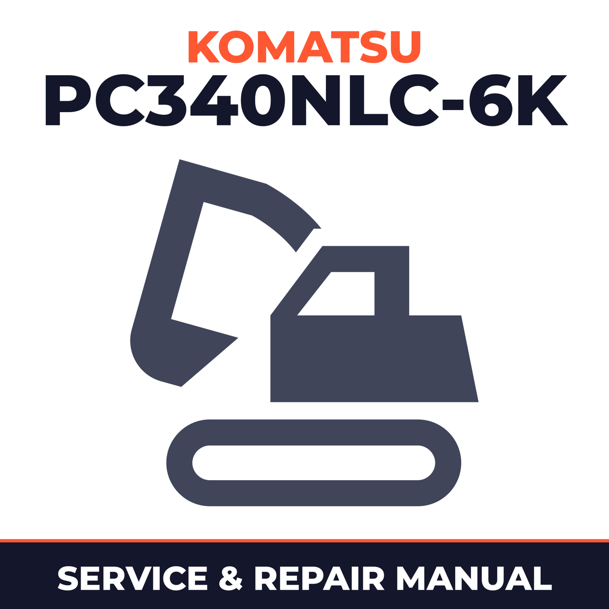 Komatsu PC340NLC-6K Hydraulic Excavator Service Manual