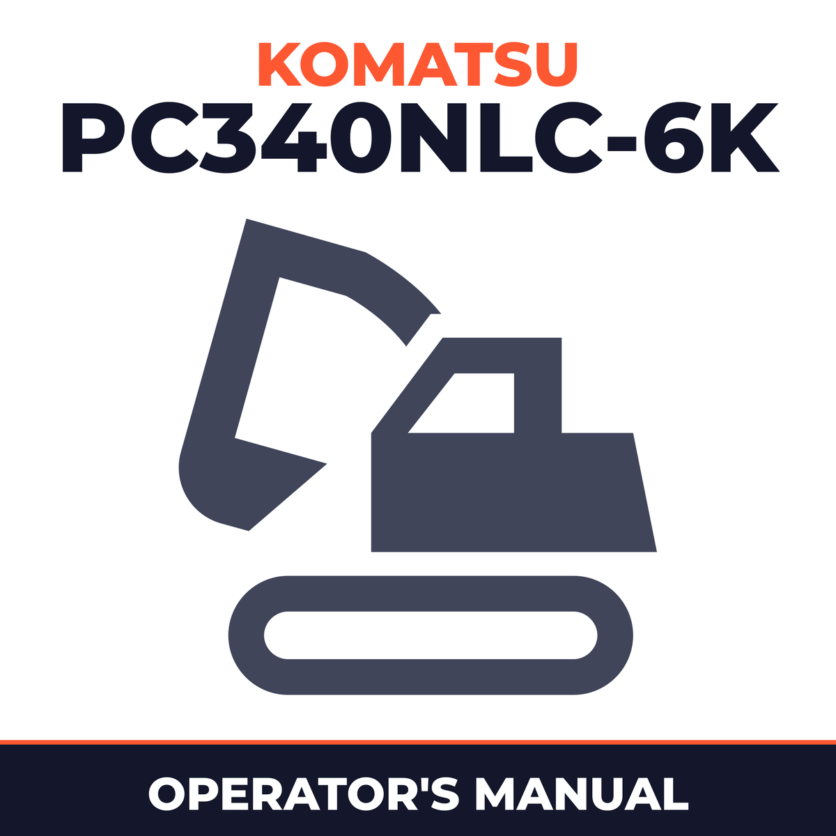 KOMATSU PC340NLC-6K Operation & Maintenance Manual