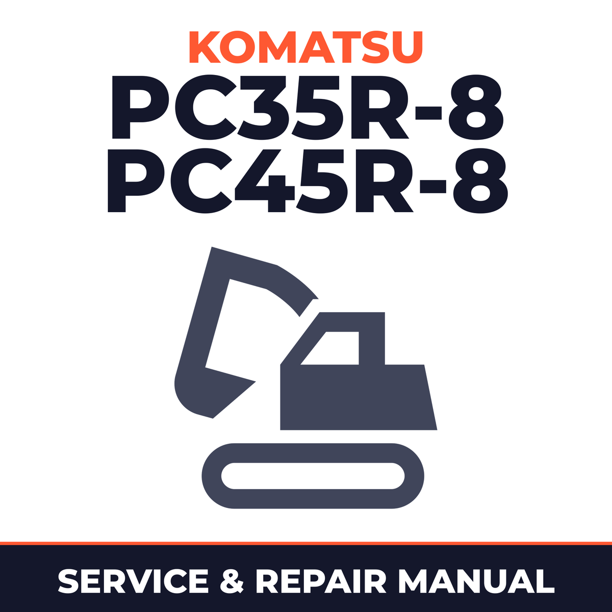 Komatsu PC35R-8 and PC45R-8 workshop manual