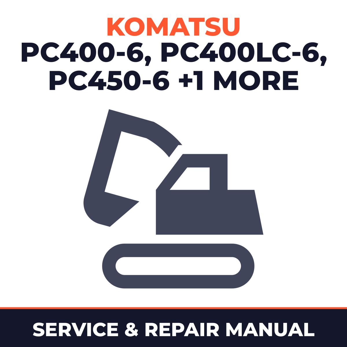 Komatsu PC400-6 PC400LC-6 PC450-6 PC450LC-6 Factory Shop Service Repair Manual