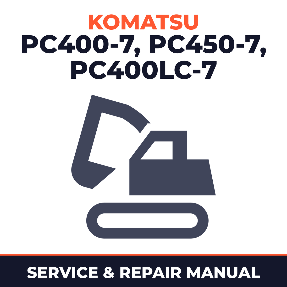 Komatsu PC400-7,PC450-7,PC400LC-7 shop manual.