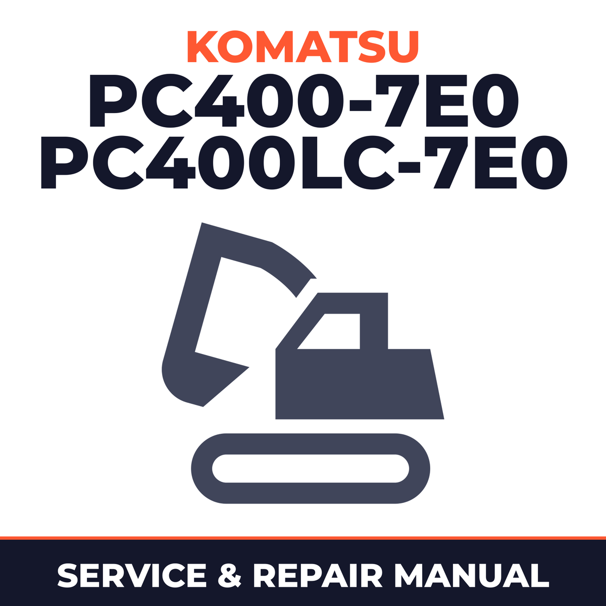 Komatsu PC400-7E0,PC400LC-7E0 shop manual