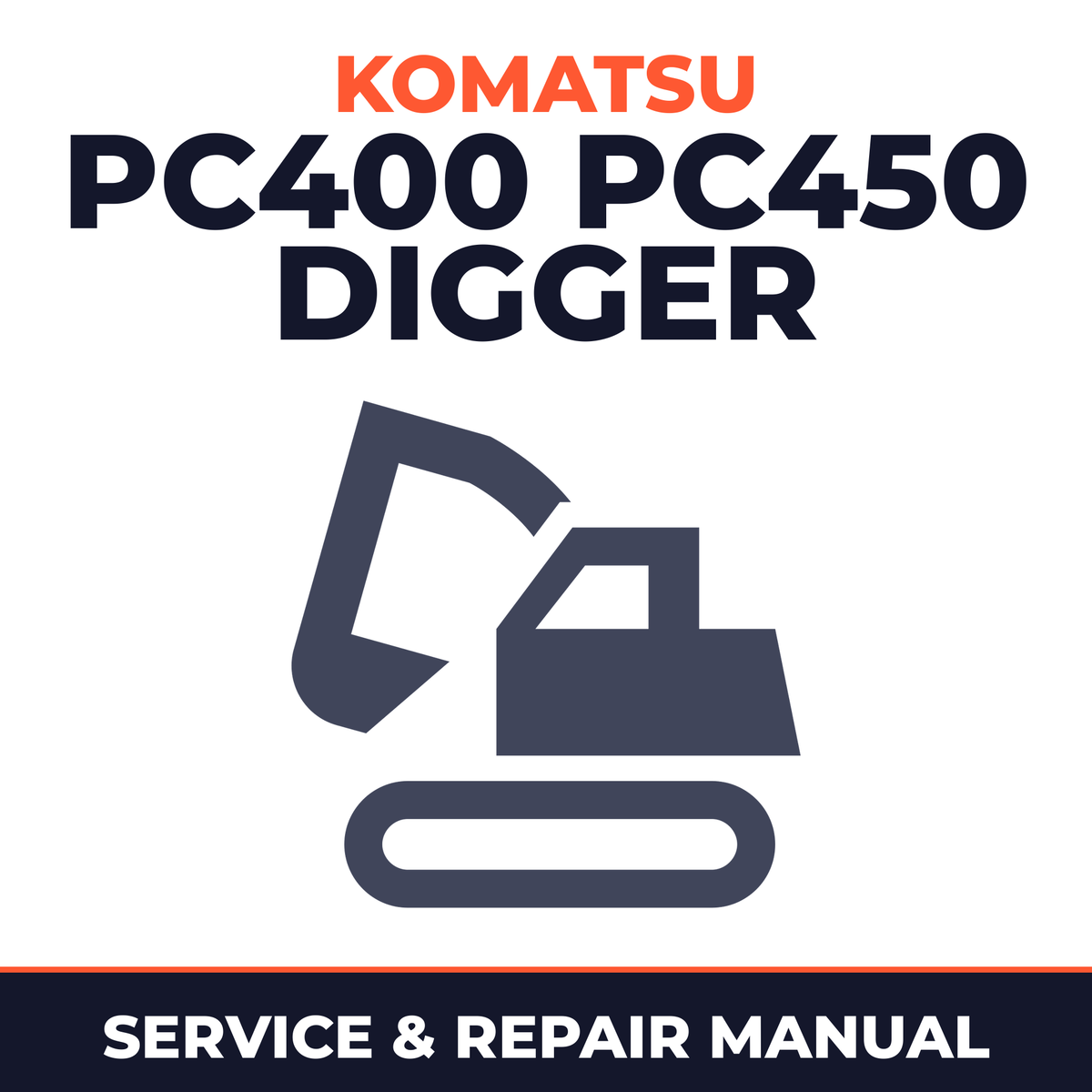 KOMATSU PC400 PC450 DIGGER Excavator Workshop Service Manual