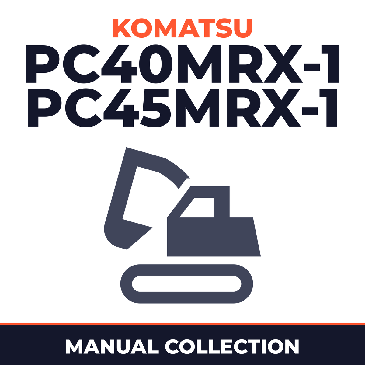 Komatsu PC40MRx-1,PC45MRx-1 manuals. Shop & operation manual