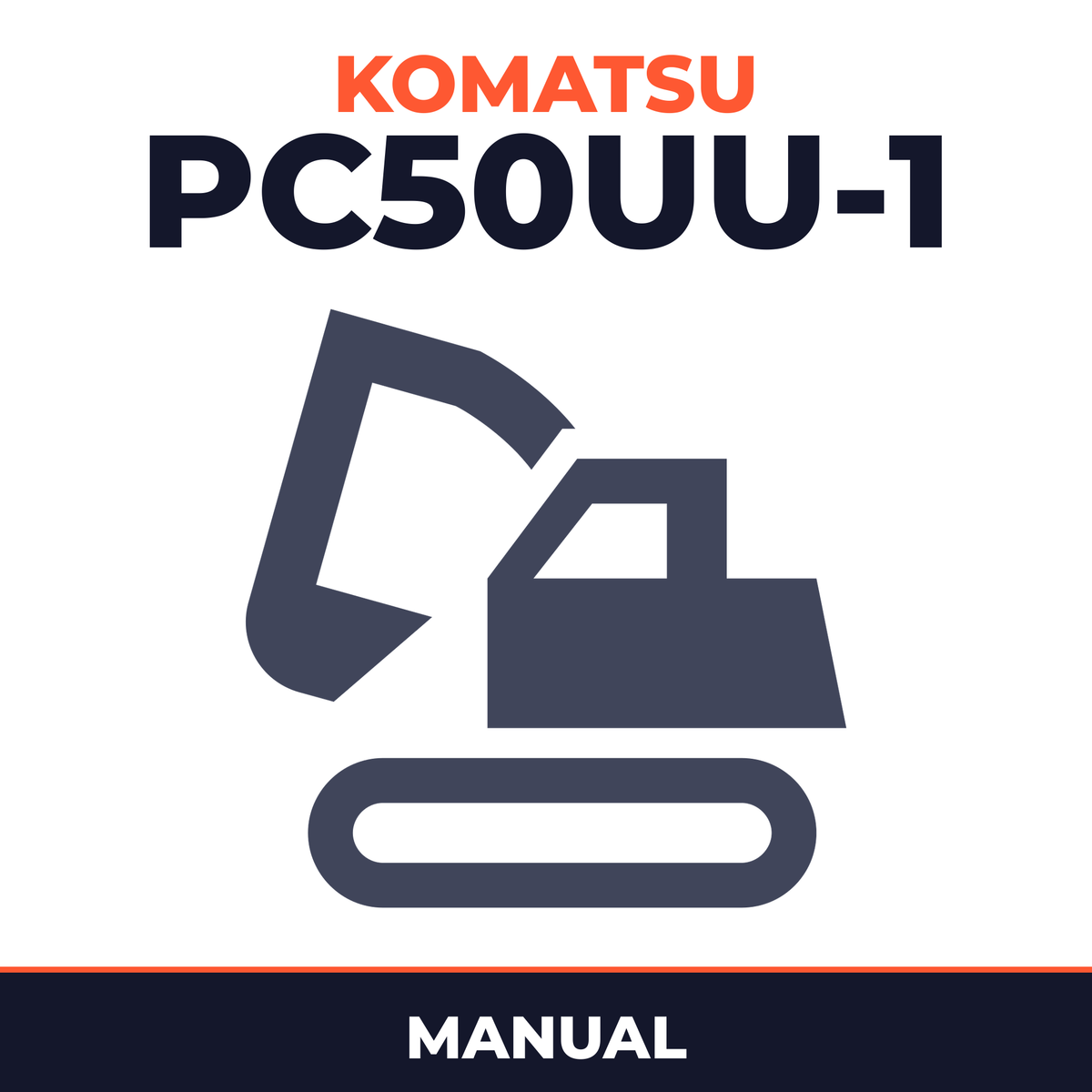 Komatsu PC50UU-1 Excavator Manual