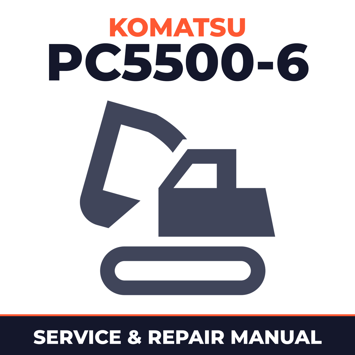 Komatsu PC5500-6 Hydraulic Mining Shovel* Factory Service / Repair/ Workshop Manual ! (SERIAL NUMBERS:PC5500-6 15027)