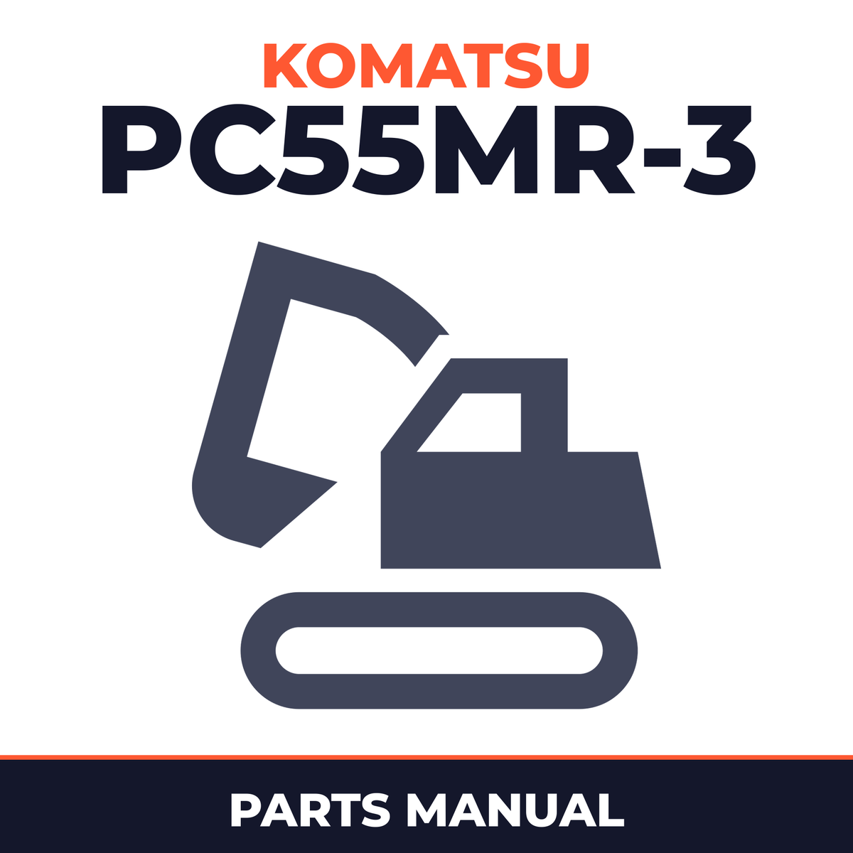 Komatsu PC55MR-3 parts manual