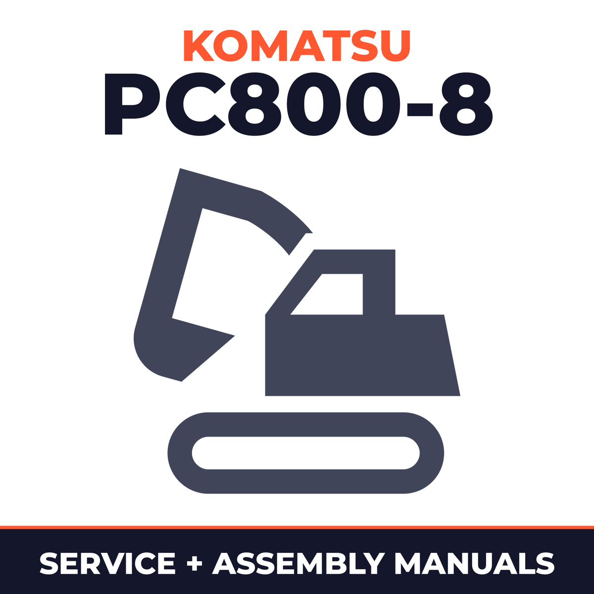 KOMATSU PC800-8 Hydraulic Excavator Service&Field Assembly