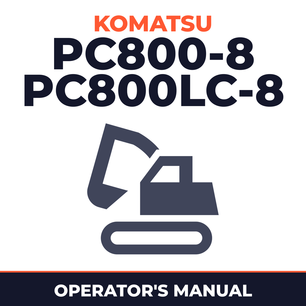 Komatsu PC800-8 PC800LC-8 Operation and Maintenance