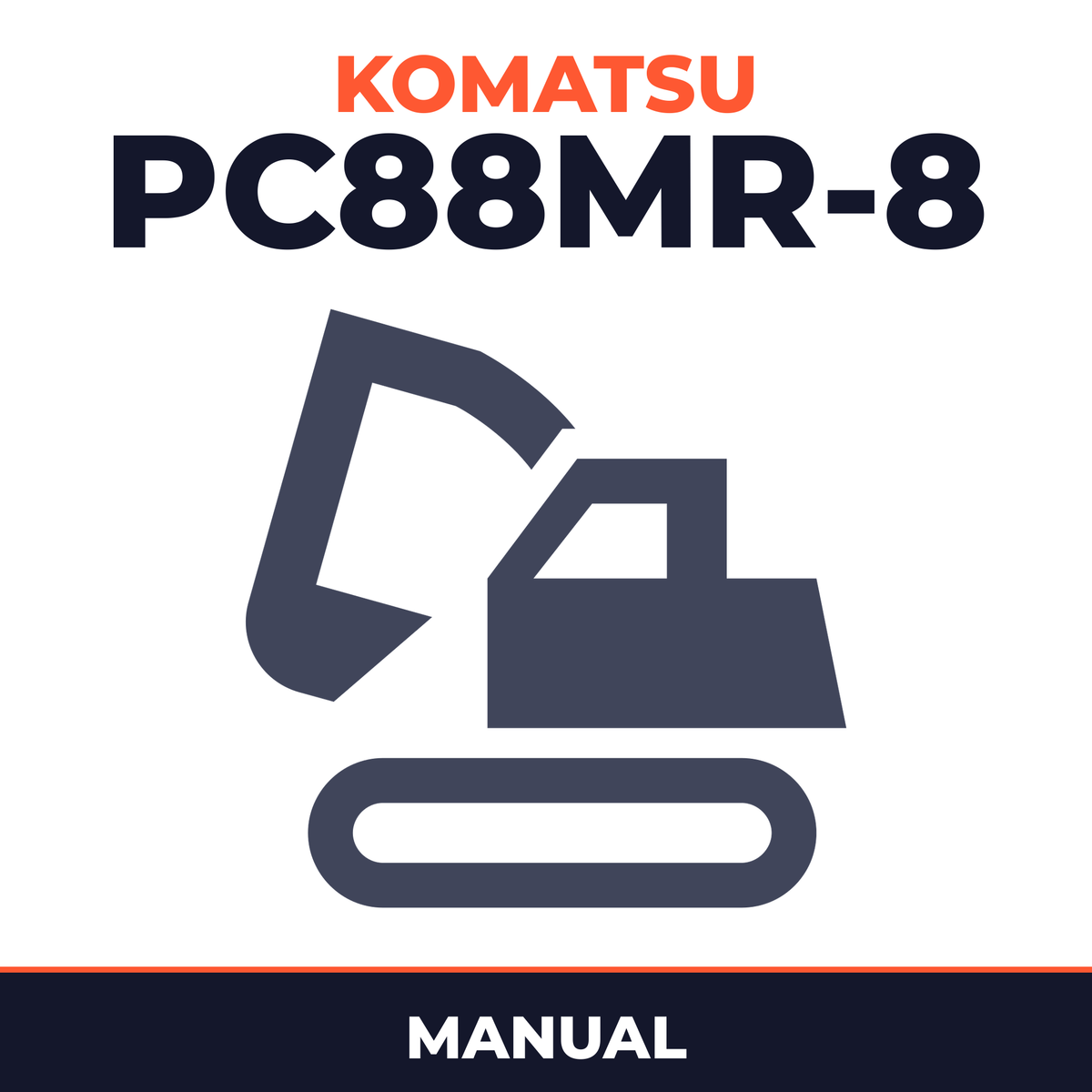 Komatsu PC88MR-8 Excavator Manual
