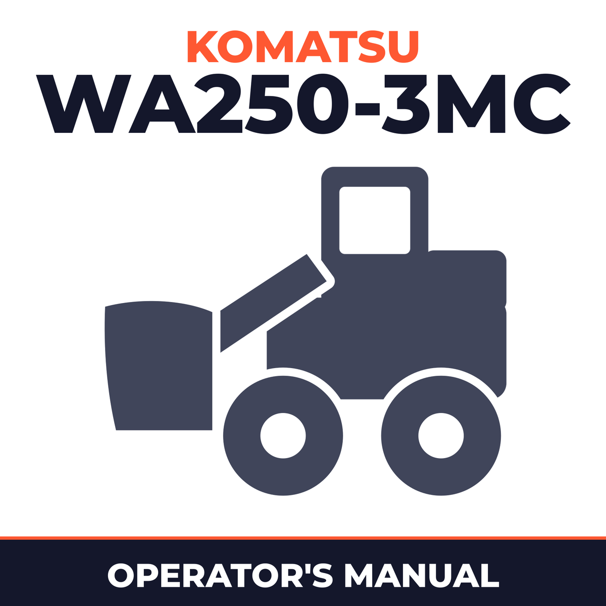 KOMATSU WA250-3MC Wheel Loader Operation & Maintenance Manual