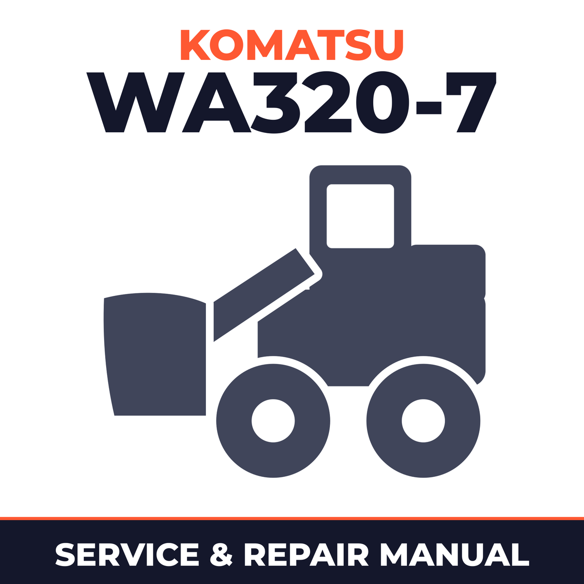 Komatsu WA320-7 Wheel Loader Service Repair Manual A36001