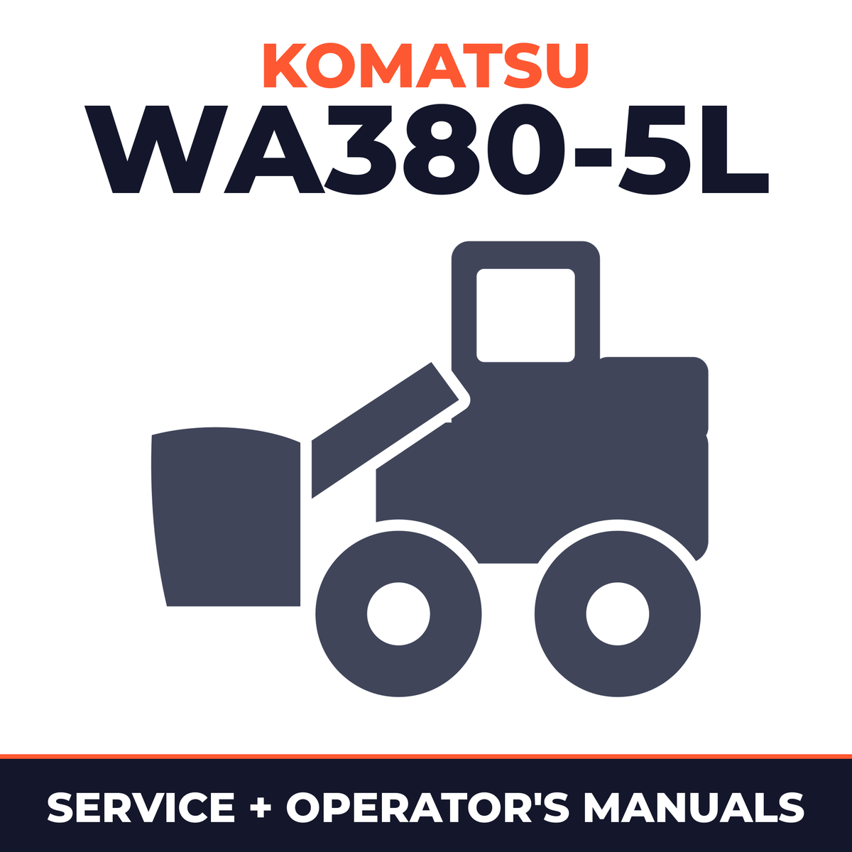 KOMATSU WA380-5L Wheel Loader Service Repair Manual + Operation & Maintenance Manual