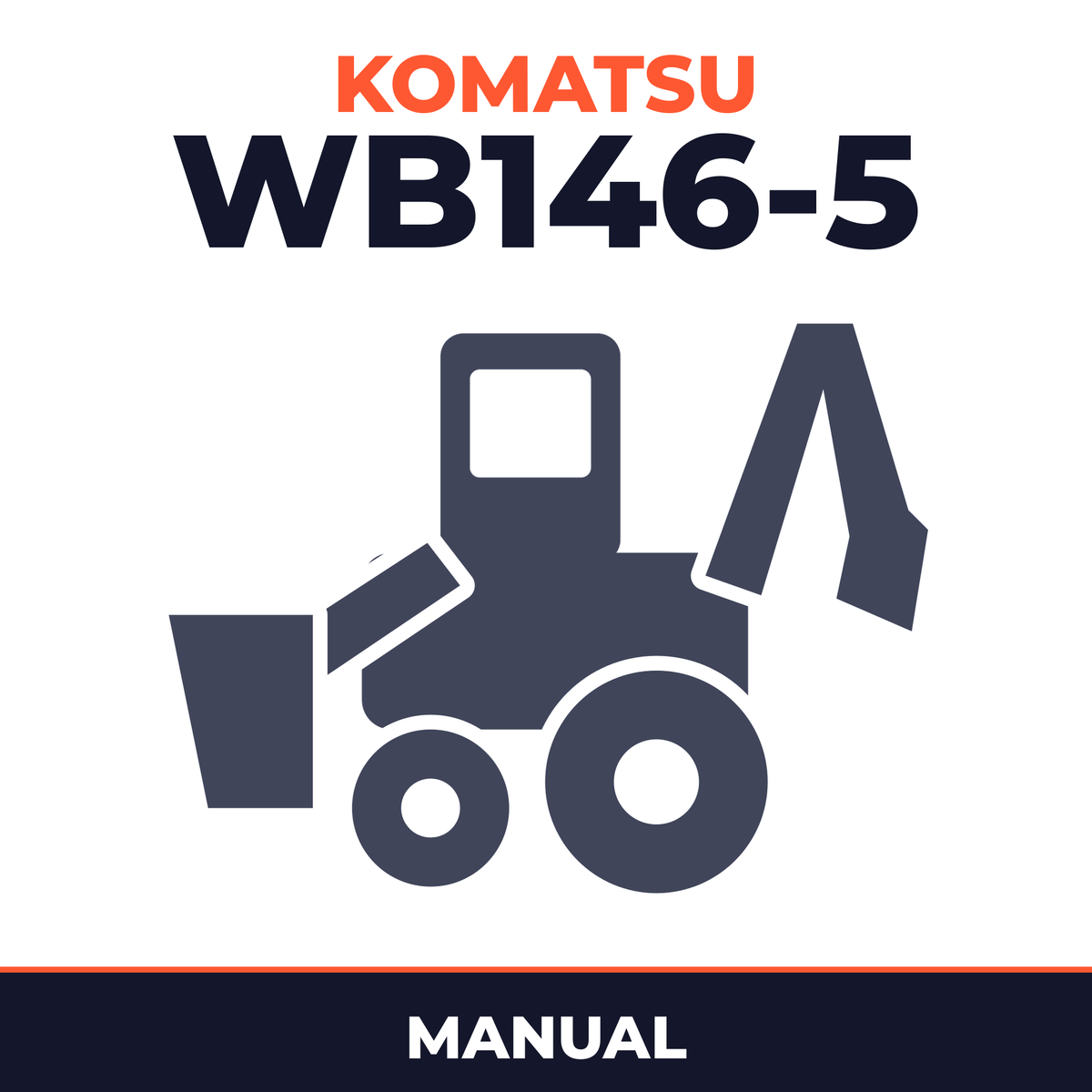 Komatsu WB146-5 Loader Backhoe Manual