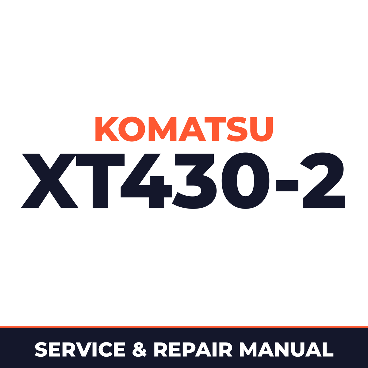 Komatsu XT430-2 Crawler Feller Buncher Service & Repair Manual