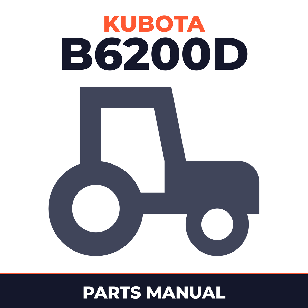 Kubota B6200D Tractors Parts Manual