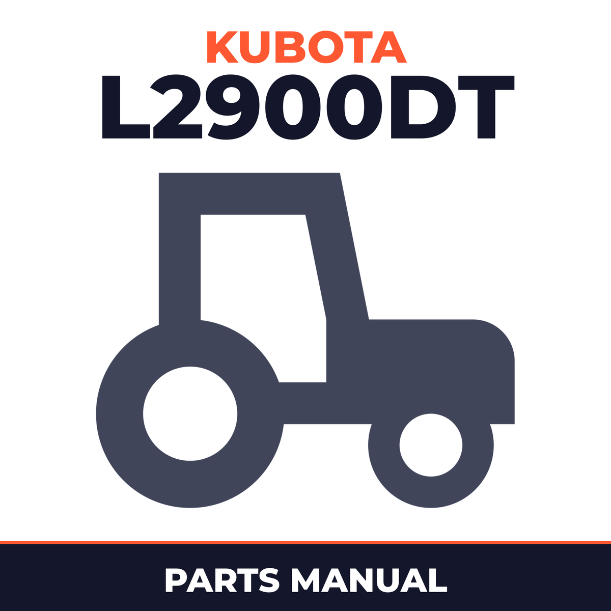 Kubota L2900DT Tractors Parts Manual