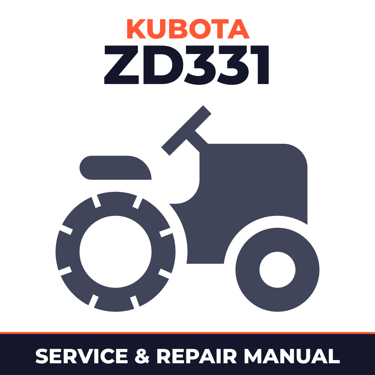 Kubota ZD331 Zero-Turn Mower Service & Repair Manual