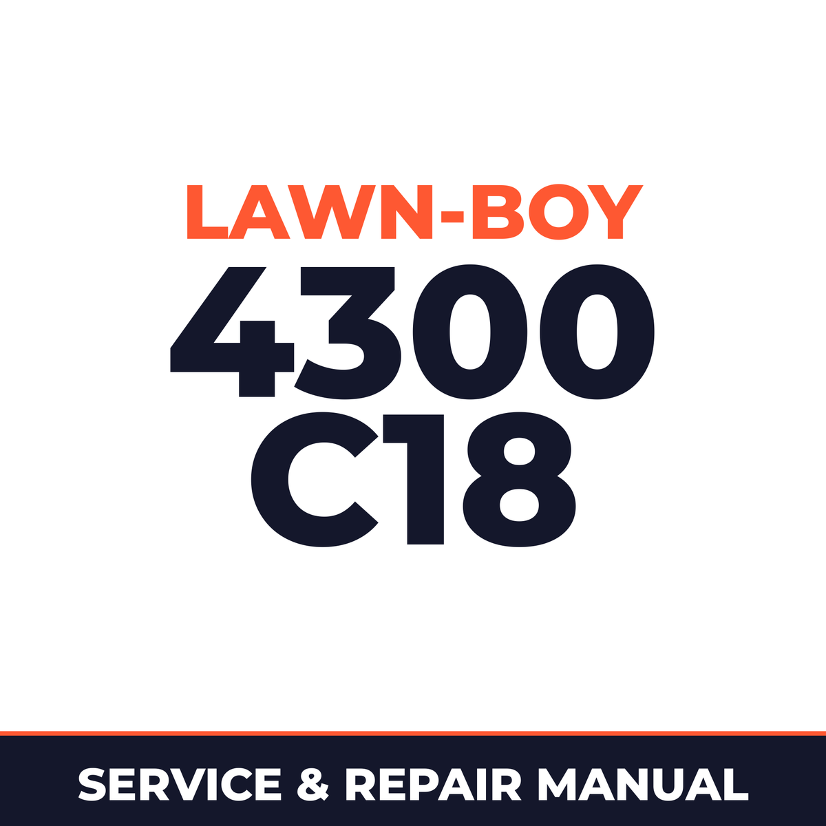 Lawn Boy 4300 1962 200000001-299999999 Lawn-Boy C18 Machine Service & Repair Manual