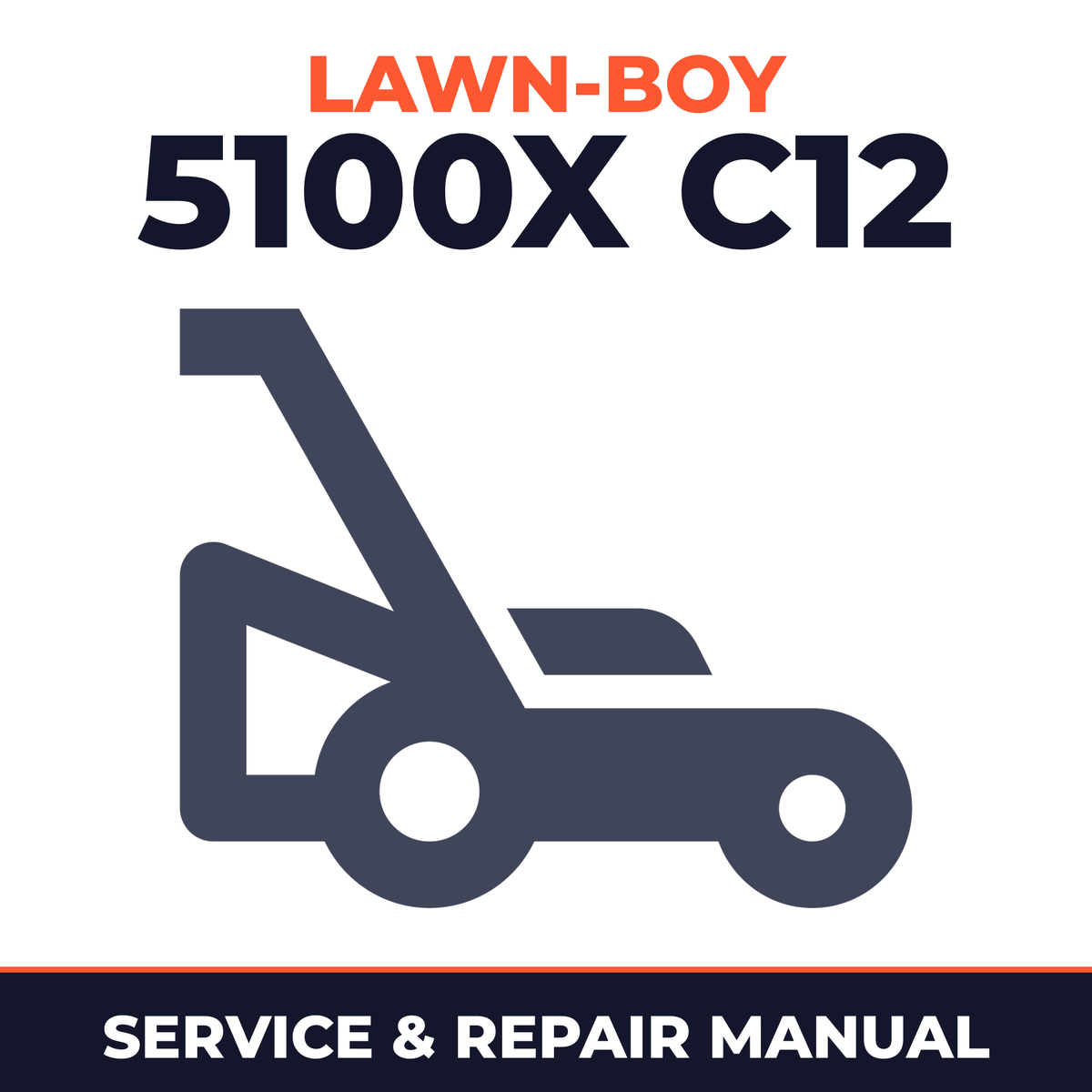 Lawn Boy 5100X 1958 800000001-899999999 Lawn-Boy C12 Walk-Behind Mower Service & Repair Manual