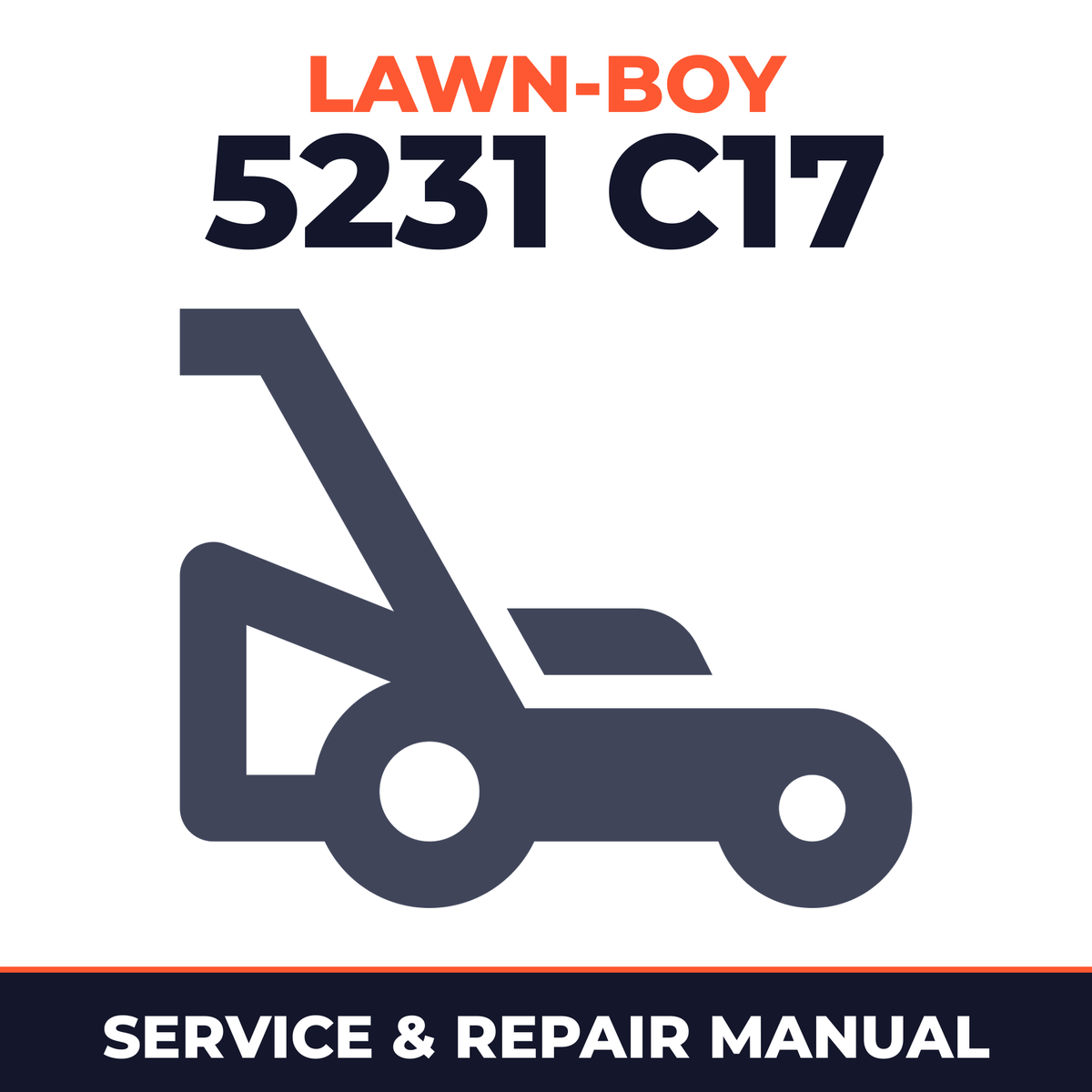 Lawn Boy 5231 1963 300000001-399999999 Lawn-Boy C17 Walk-Behind Mower Service & Repair Manual