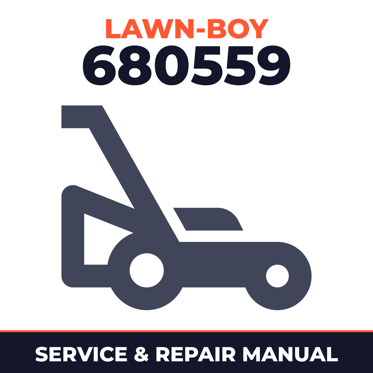 Lawn Boy 680559 1992 L00000001-L99999999 Lawn-Boy F Walk-Behind Mower Service & Repair Manual