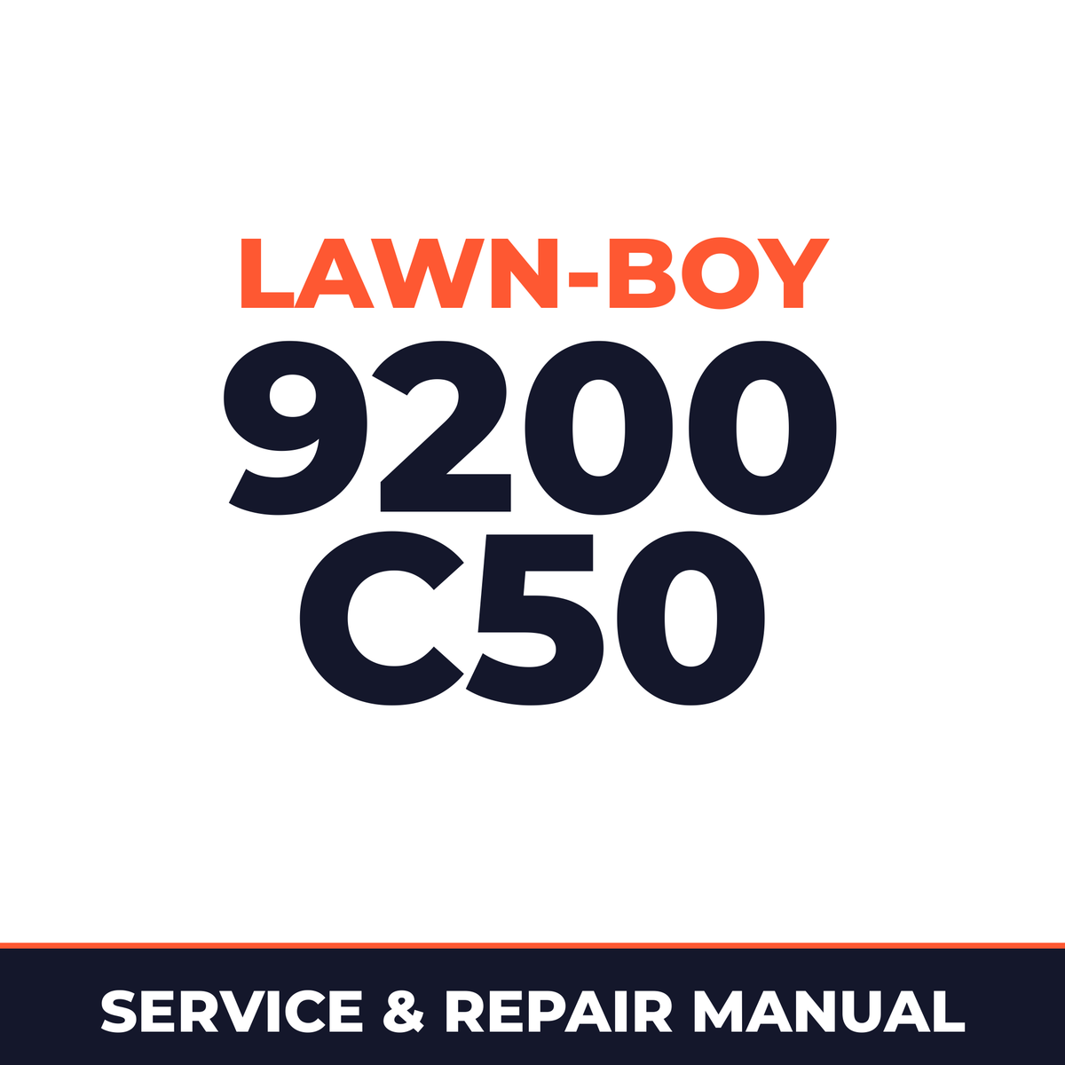 Lawn Boy 9200 1958 800000001-899999999 Lawn-Boy C50 Machine Service & Repair Manual