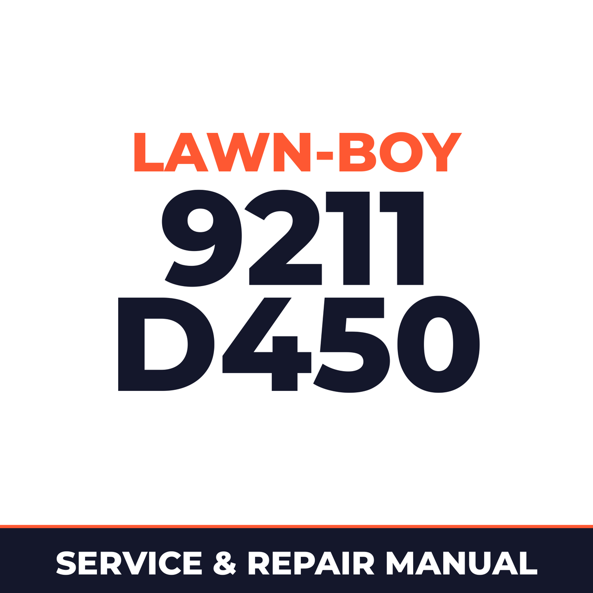 Lawn Boy 9211 1962 200000001-299999999 Lawn-Boy D450 Machine Service & Repair Manual