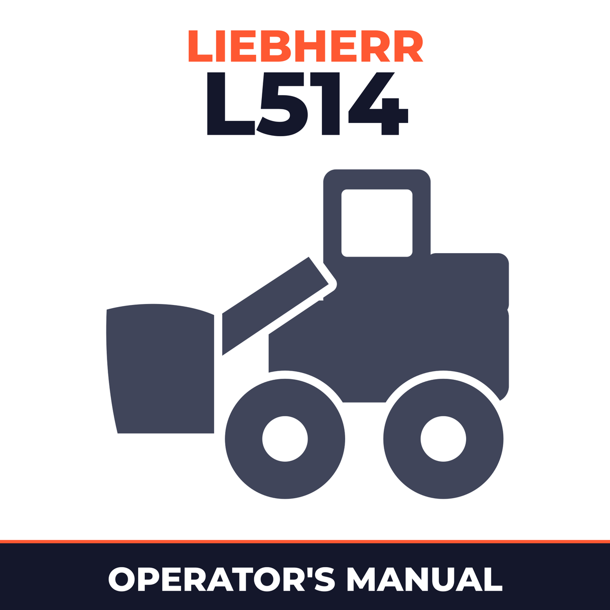LIEBHERR L514 Wheel Loader Operation & Maintenance Manual (Serial number: from 24020)