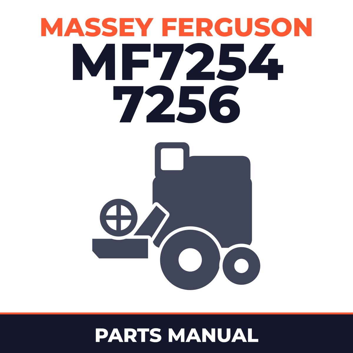 Massey Ferguson MF7254 7256 Combine Parts Manual