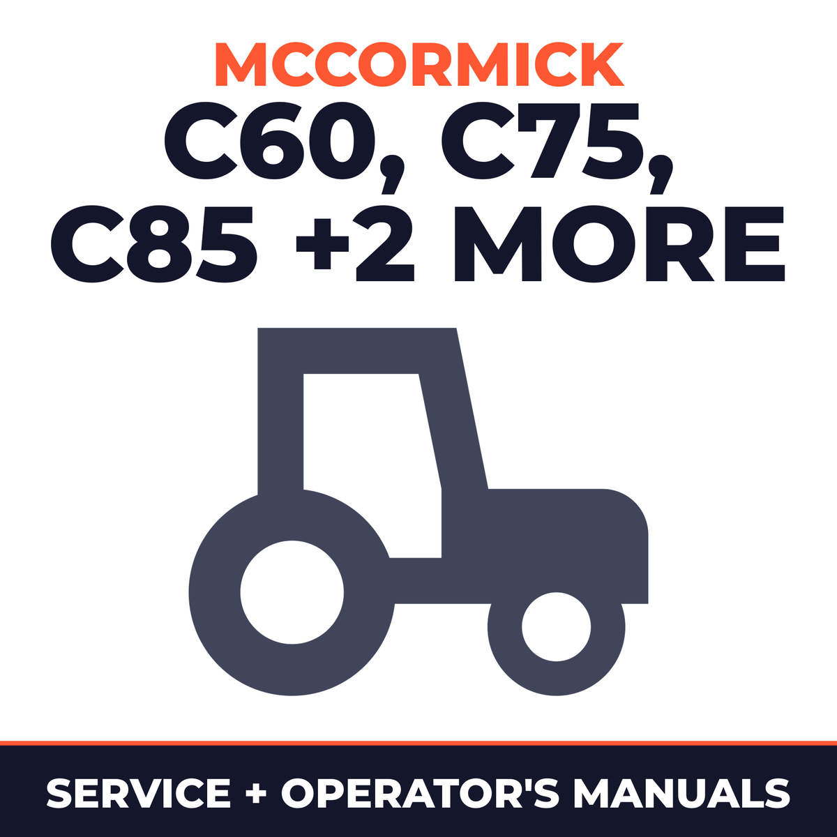 Mccormick C-max Powershuttle C60 C75 C85 C95 C105 MAX tractors Operation Service & Repair Manual