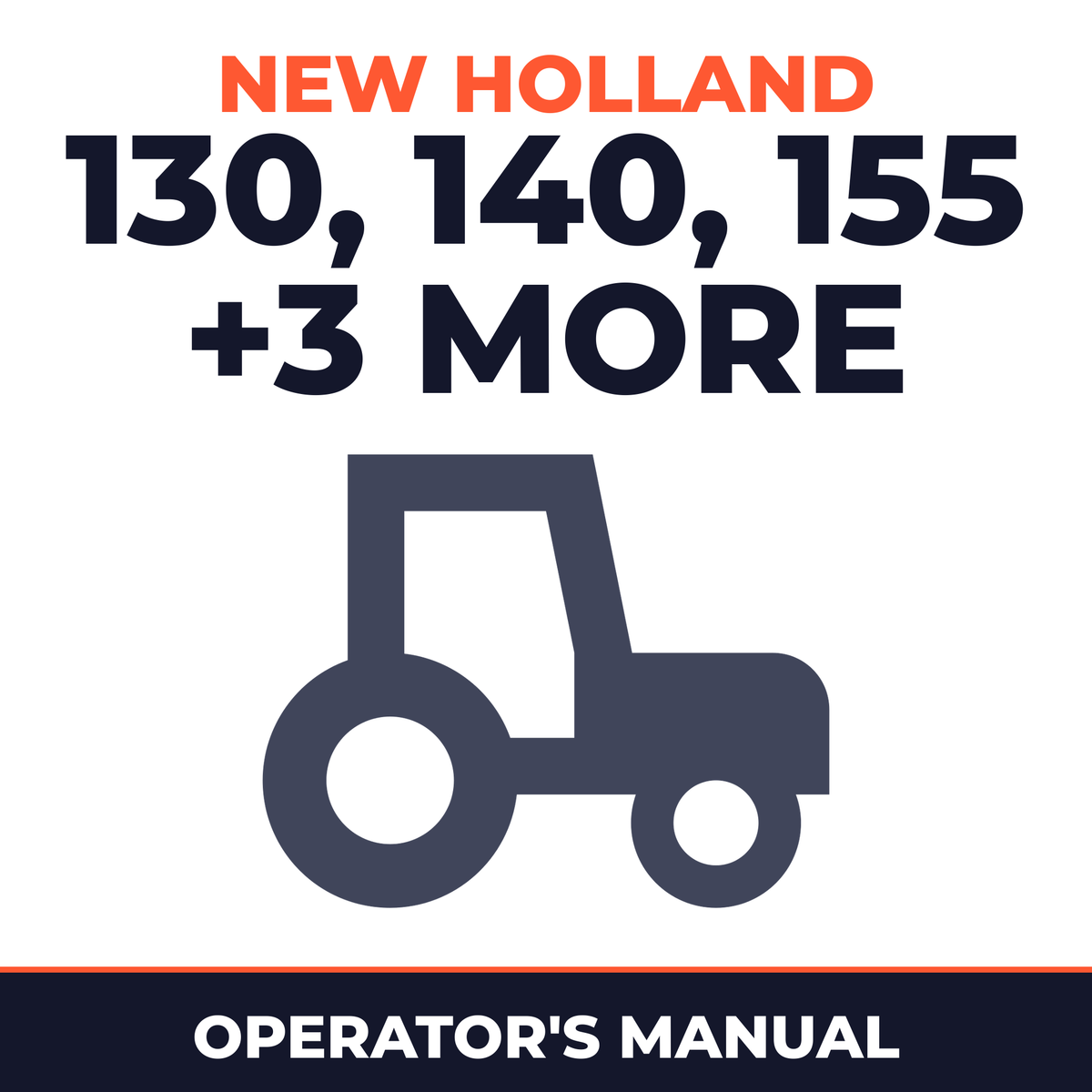 New Holland 130 140 155 175 190 TM120 Tractor Operator's Manual