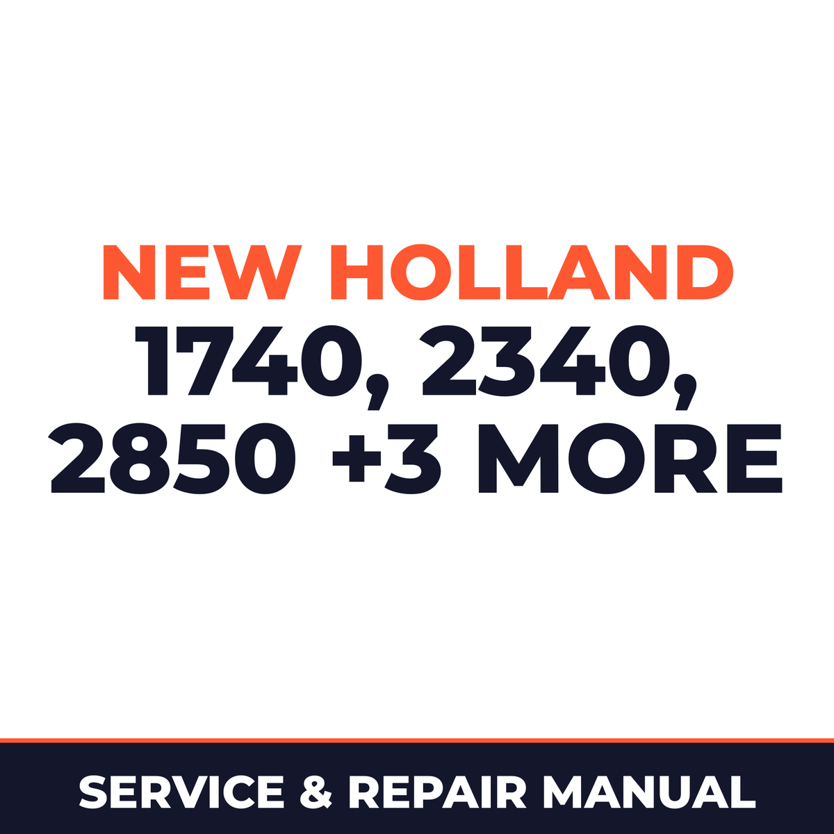 New Holland 1740 2340 2850 3350 3850 4350 Planter Service & Repair Manual