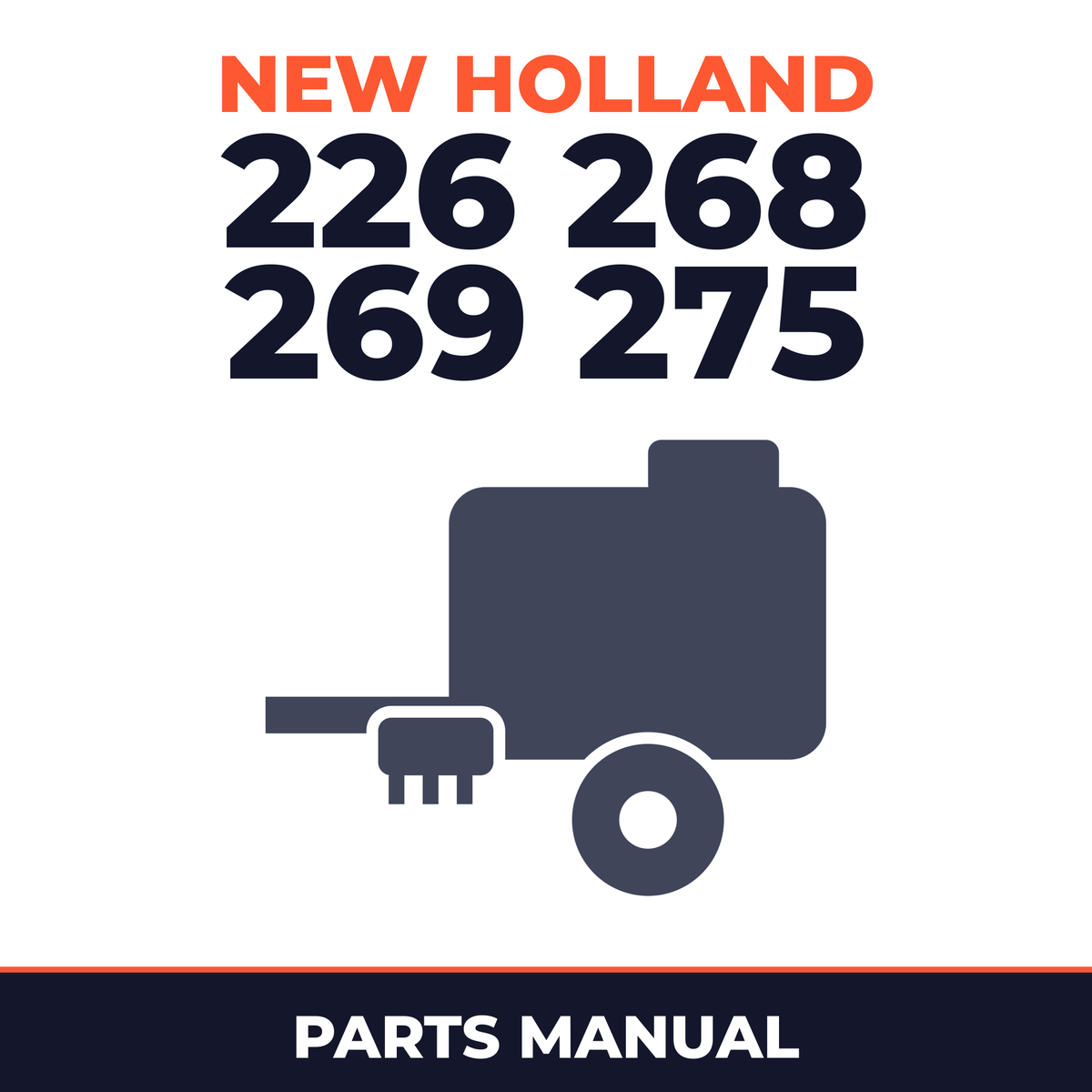 New Holland 226 268 269 275 Baler Parts Manual